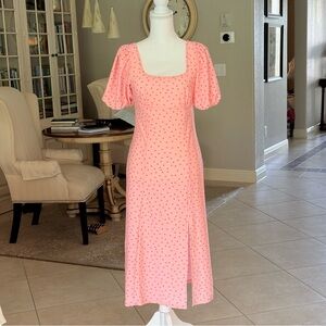 Miss Selfridge Pink Midi Dress